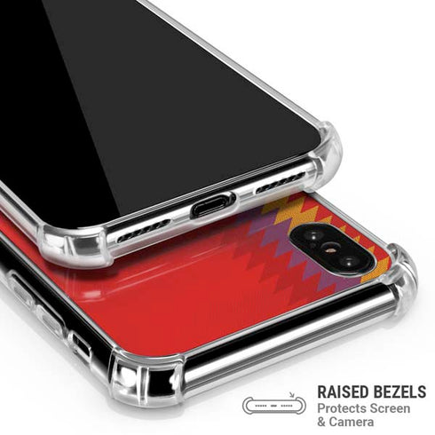 Spain Soccer Flag iPhone X/XS Clear Case